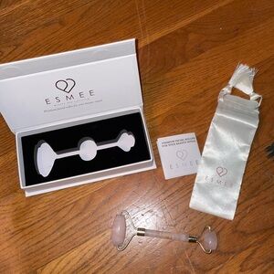 Pink jade rose quart roller ice